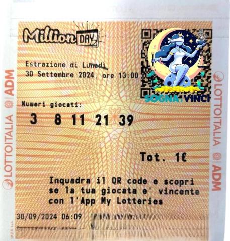 Colpo grosso al MillionDAY