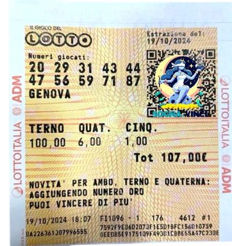 Giocata di 107,00 Euro su Genova