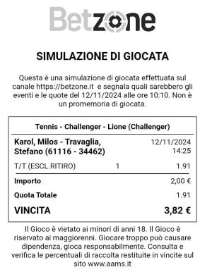 VITTORIA nel tennis 